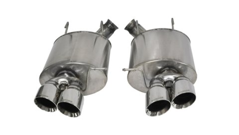 Corsa 2013-2014 Ford Mustang Shelby GT500 5.8L V8 Polished Sport Axle-Back Exhaust thumbnail 4