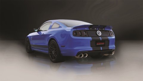 Corsa 2013-2014 Ford Mustang Shelby GT500 5.8L V8 Polished Sport Axle-Back Exhaust thumbnail 5
