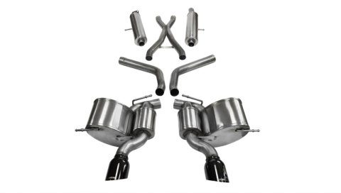 Corsa 2012-2013 Jeep Grand Cherokee 6.4L V8 Black Sport Cat-Back Exhaust thumbnail 3