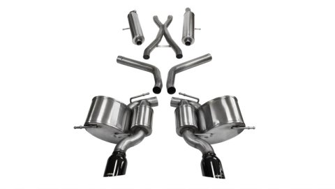 Corsa 2012-2013 Jeep Grand Cherokee 6.4L V8 Black Sport Cat-Back Exhaust thumbnail 4