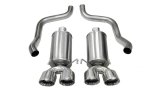 Corsa 2005-2007 Chevrolet Corvette C6 6.0L V8 Polished Xtreme Axle-Back Exhaust thumbnail 1