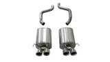 Corsa 2005-2007 Chevrolet Corvette C6 6.0L V8 Polished Xtreme Axle-Back Exhaust thumbnail 2