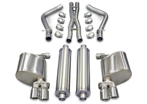 Corsa 2011-2013 Dodge Charger R/T 5.7L V8 Polished Sport Cat-Back Exhaust thumbnail 2