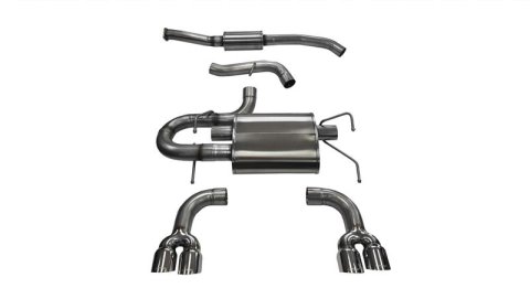 Corsa 2008-2014 Subaru Impreza Hatchback STI 2.5L Turbo Manual Polished Sport Cat-Back Exhaust thumbnail 2