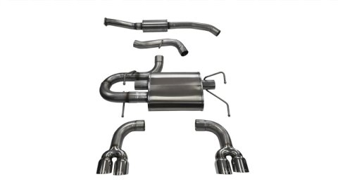 Corsa 2008-2014 Subaru Impreza Hatchback STI 2.5L Turbo Manual Polished Sport Cat-Back Exhaust thumbnail 3