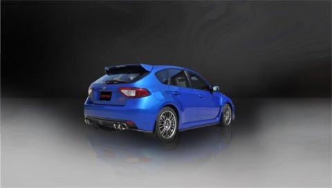 Corsa 2008-2014 Subaru Impreza Hatchback STI 2.5L Turbo Manual Polished Sport Cat-Back Exhaust thumbnail 6