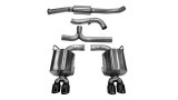Corsa 2011-2014 Subaru Impreza Sedan STI 2.5L Turbo Manual Black Sport Cat-Back Exhaust thumbnail 1