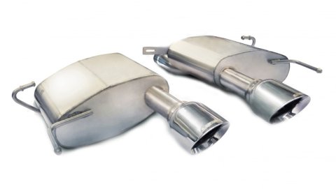 Corsa 2011-2015 Cadillac CTS Coupe V 6.2L V8 Polished Sport Axle-Back Exhaust thumbnail 4