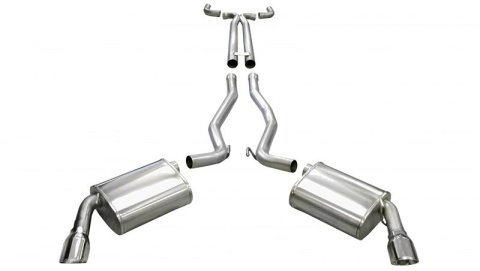 Corsa 2011-2015 Chevrolet Camaro Convertible SS 6.2L V8 Manual Polished Sport Cat-Back + XO Exhaust thumbnail 1