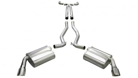 Corsa 2011-2015 Chevrolet Camaro Convertible SS 6.2L V8 Manual Polished Sport Cat-Back + XO Exhaust thumbnail 2