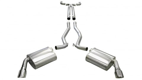 Corsa 2011-2015 Chevrolet Camaro Convertible SS 6.2L V8 Manual Polished Sport Cat-Back + XO Exhaust thumbnail 3