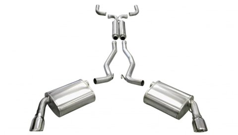 Corsa 2010-2015 Chevrolet Camaro Coupe SS 6.2L V8 Auto Polished Sport Cat-Back + XO Exhaust thumbnail 3