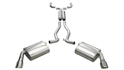 Corsa 2010-2015 Chevrolet Camaro Coupe SS 6.2L V8 Auto Polished Sport Cat-Back + XO Exhaust thumbnail 4