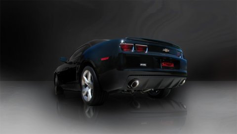 Corsa 2010-2015 Chevrolet Camaro Convertible RS 3.6L V6 Polished Sport Cat-Back + XO Exhaust thumbnail 1