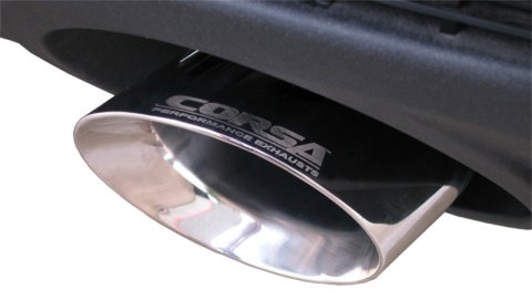 Corsa 2010-2015 Chevrolet Camaro Convertible RS 3.6L V6 Polished Sport Cat-Back + XO Exhaust thumbnail 2