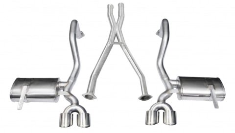 Corsa 1997-2004 Chevrolet Corvette C5 Z06 5.7L V8 Polished Xtreme Cat-Back + XO Exhaust thumbnail 3
