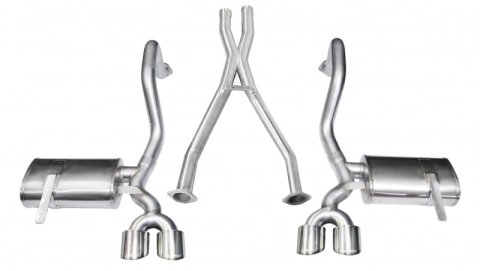 Corsa 1997-2004 Chevrolet Corvette C5 Z06 5.7L V8 Polished Xtreme Cat-Back + XO Exhaust thumbnail 4