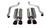 Corsa 2009-2013 Chevrolet Corvette C6 6.2L V8 Black Sport Axle-Back Exhaust thumbnail 4