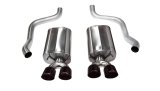 Corsa 2009-2013 Chevrolet Corvette C6 6.2L V8 Black Sport Axle-Back Exhaust thumbnail 5