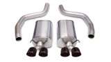 Corsa 2006-2013 Chevrolet Corvette C6 Z06 7.0L V8 Black Sport Axle-Back Exhaust thumbnail 1