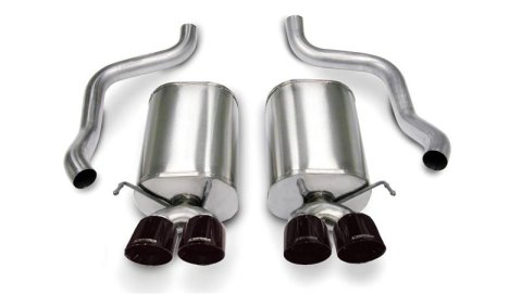 Corsa 2005-2007 Chevrolet Corvette C6 6.0L V8 Black Sport Axle-Back Exhaust thumbnail 1