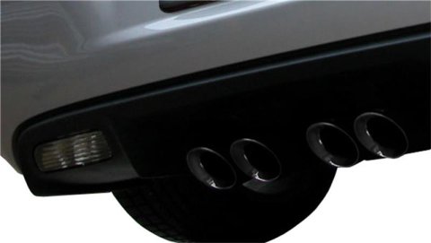 Corsa 2005-2007 Chevrolet Corvette C6 6.0L V8 Black Sport Axle-Back Exhaust thumbnail 2
