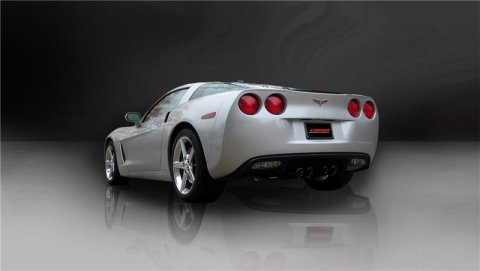 Corsa 2005-2007 Chevrolet Corvette C6 6.0L V8 Black Sport Axle-Back Exhaust thumbnail 3