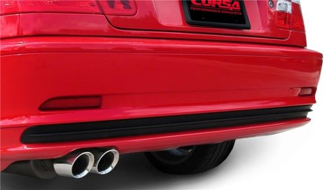 Corsa 2001-2006 BMW 325i/ci Convertible E46 Polished Sport Axle-Back Exhaust thumbnail 1