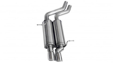 Corsa 2001-2006 BMW 325i/ci Convertible E46 Polished Sport Axle-Back Exhaust thumbnail 2