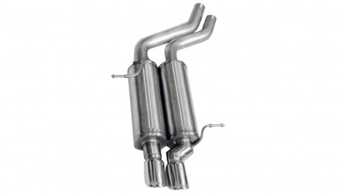 Corsa 2001-2006 BMW 325i/ci Convertible E46 Polished Sport Axle-Back Exhaust thumbnail 3