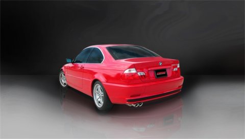 Corsa 2001-2006 BMW 325i/ci Convertible E46 Polished Sport Axle-Back Exhaust thumbnail 5