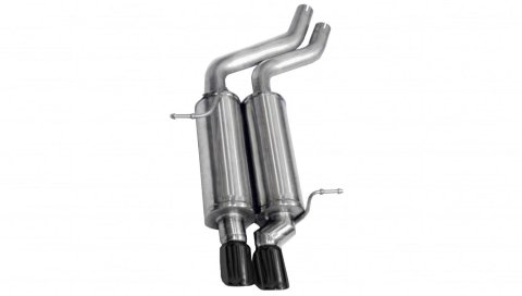 Corsa 2001-2006 BMW 325i/ci Convertible E46 Black Sport Axle-Back Exhaust thumbnail 1