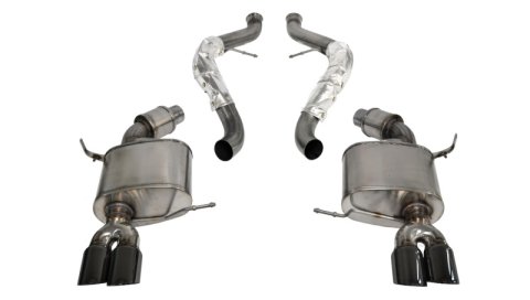 Corsa 2008-2012 BMW M3 Convertible E93 Black Sport Cat-Back Exhaust thumbnail 2