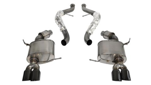 Corsa 2008-2012 BMW M3 E90 Black Sport Cat-Back Exhaust thumbnail 1