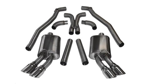 Corsa 2012-2015 Chevrolet Camaro Coupe ZL1 6.2L V8 Polished Sport Cat-Back + XO Exhaust thumbnail 1