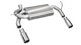Corsa 2007-2011 Jeep Wrangler 3.8L/12-14 Wrangler 3.6L Polished Sport Axle-Back Exhaust thumbnail 1