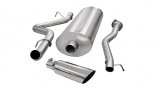 Corsa 2007-2010 Chevrolet Silverado Crew Cab/Std. Bed 2500 6.0L V8 Polished Sport Cat-Back Exhaust thumbnail 1