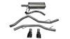 Corsa 09-18 Dodge Ram 1500 4.7L/5.7L V8 Quad/Crew Cab/Short Bed Black Dual Rear Exit Cat-Back Exhaus thumbnail 5