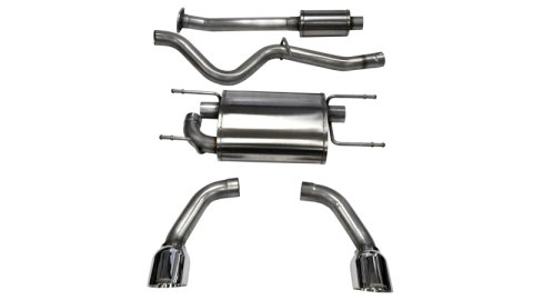 Corsa 2012-2025 Scion FRS / Subaru BRZ Polished Sport Cat-Back Exhaust thumbnail 2