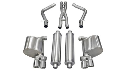 Corsa 2011-2014 Dodge Charger R/T 5.7L V8 Polished Xtreme Cat-Back Exhaust thumbnail 3