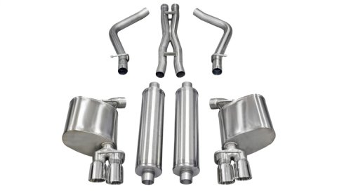 Corsa 2011-2014 Dodge Charger R/T 5.7L V8 Polished Xtreme Cat-Back Exhaust thumbnail 4