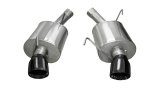 Corsa 2005-2010 Ford Mustang Shelby GT500 5.4L V8 Black Sport Axle-Back Exhaust thumbnail 1