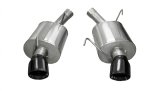 Corsa 2005-2010 Ford Mustang Shelby GT500 5.4L V8 Black Sport Axle-Back Exhaust thumbnail 2
