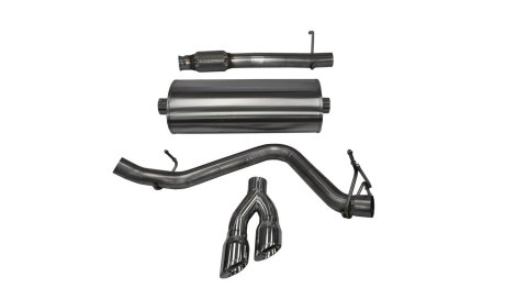 Corsa 14-19 GMC Sierra/Chevy Silv 1500 Reg. Cab/Long Bed 5.3L V8 Polished Single Side CB Exhaust