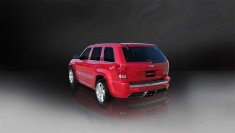 Corsa 2006-2010 Jeep Grand Cherokee 6.1L SRT-8 V8 Black Sport Cat-Back Exhaust thumbnail 2