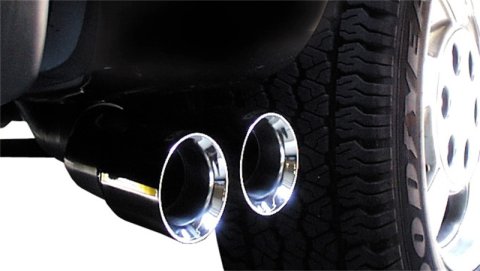 Corsa 1999-2006 GMC Sierra Reg. Cab/Short Bed 1500 4.8L V8 Polished Sport Cat-Back Exhaust thumbnail 9