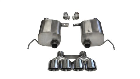 Corsa 2014-2019 Corvette C7 Coupe 6.2L V8 AT/MT 2.75in Valve-Back Dual Rear Exit Polished Xtreme Exh thumbnail 2