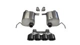 Corsa 2014-2019 Corvette C7 Coupe 6.2L V8 AT/MT 2.75in Valve-Back Dual Rear Exit Black Sport Exhaust thumbnail 1