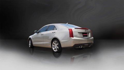 Corsa 2013-2019 Cadillac ATS Sedan 2.0L A/T Polished Sport Dual Rear Cat-Back Exhaust thumbnail 6