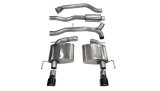 Corsa 2013-2019 Cadillac ATS Sedan 2.0L A/T Black Sport Dual Rear Cat-Back Exhaust thumbnail 1